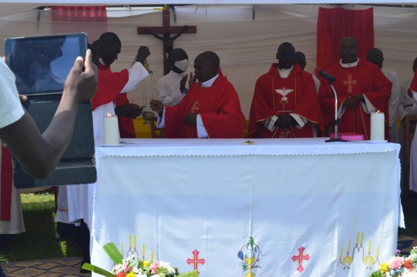 A student preaching the gospel