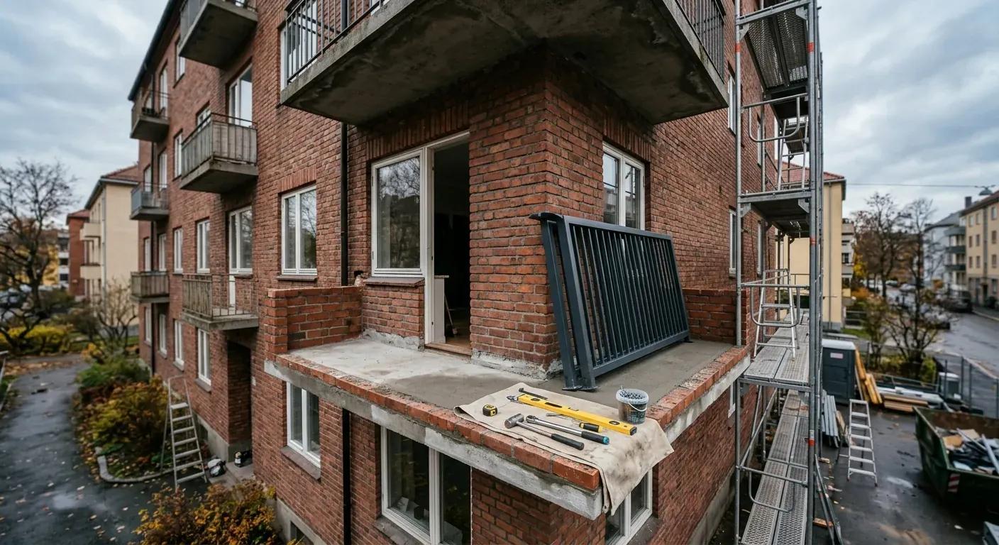 Nye rekkverk til balkong: Sikkerhetskrav, materialvalg og estetikk