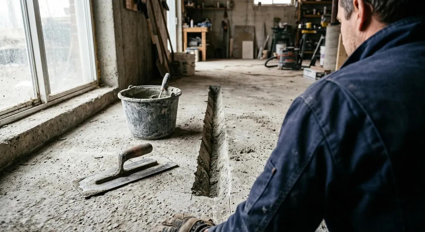 Reparere betonggulv: Trinnvis guide til utbedring av sprekker og sår