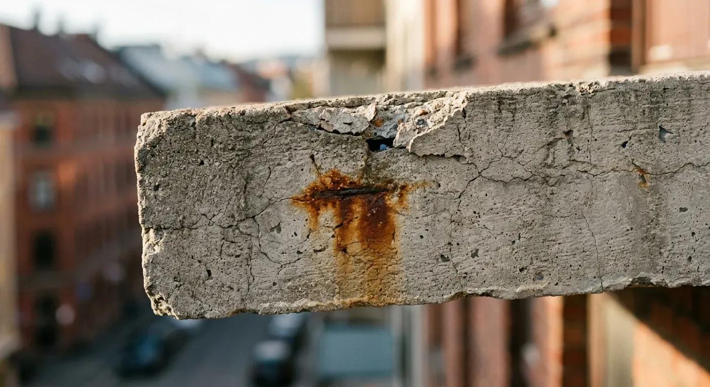 Slik oppdager og utbedrer du betongskader på balkonger
