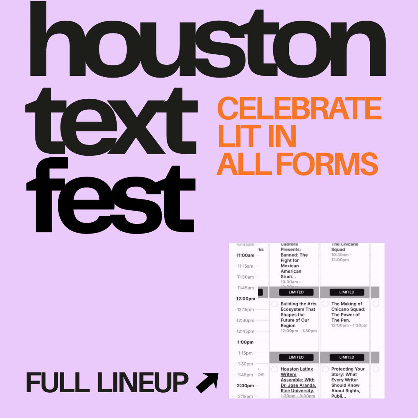 #HTF FULL LINEUP Saturday, Oct 17
