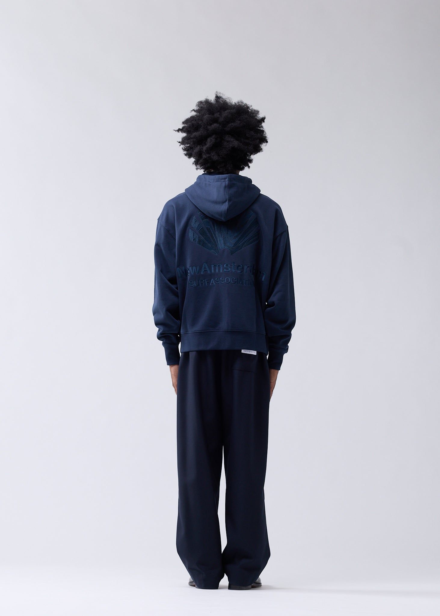 LOGO HOODIE ZIP-UP NAVY/NIGHT