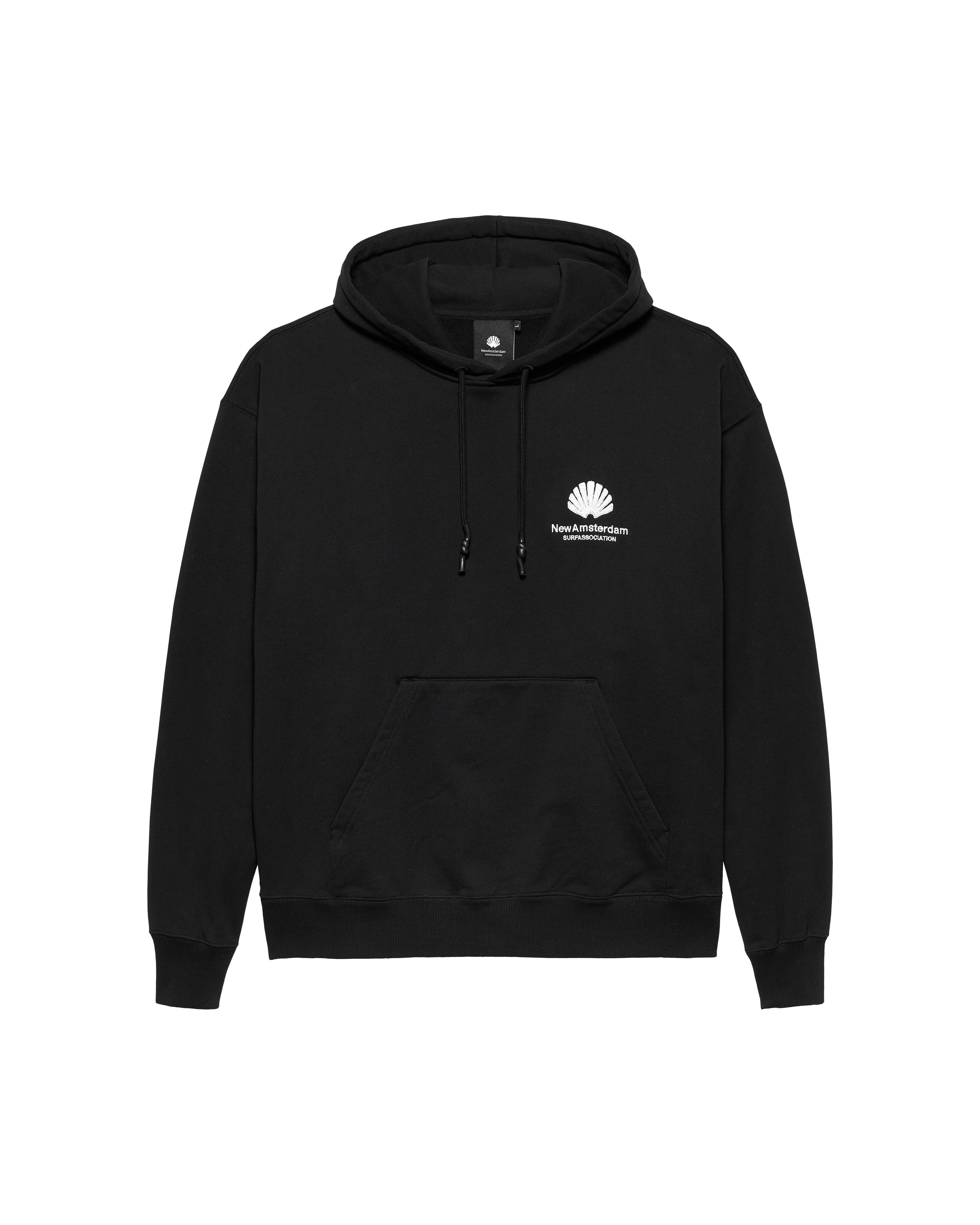 【THE NOTRH FACE】BIG LOGO EX SWEATSHIRTS☆関税、送料込☆ New Amsterdam Surf Association - Logo Hoodie Black