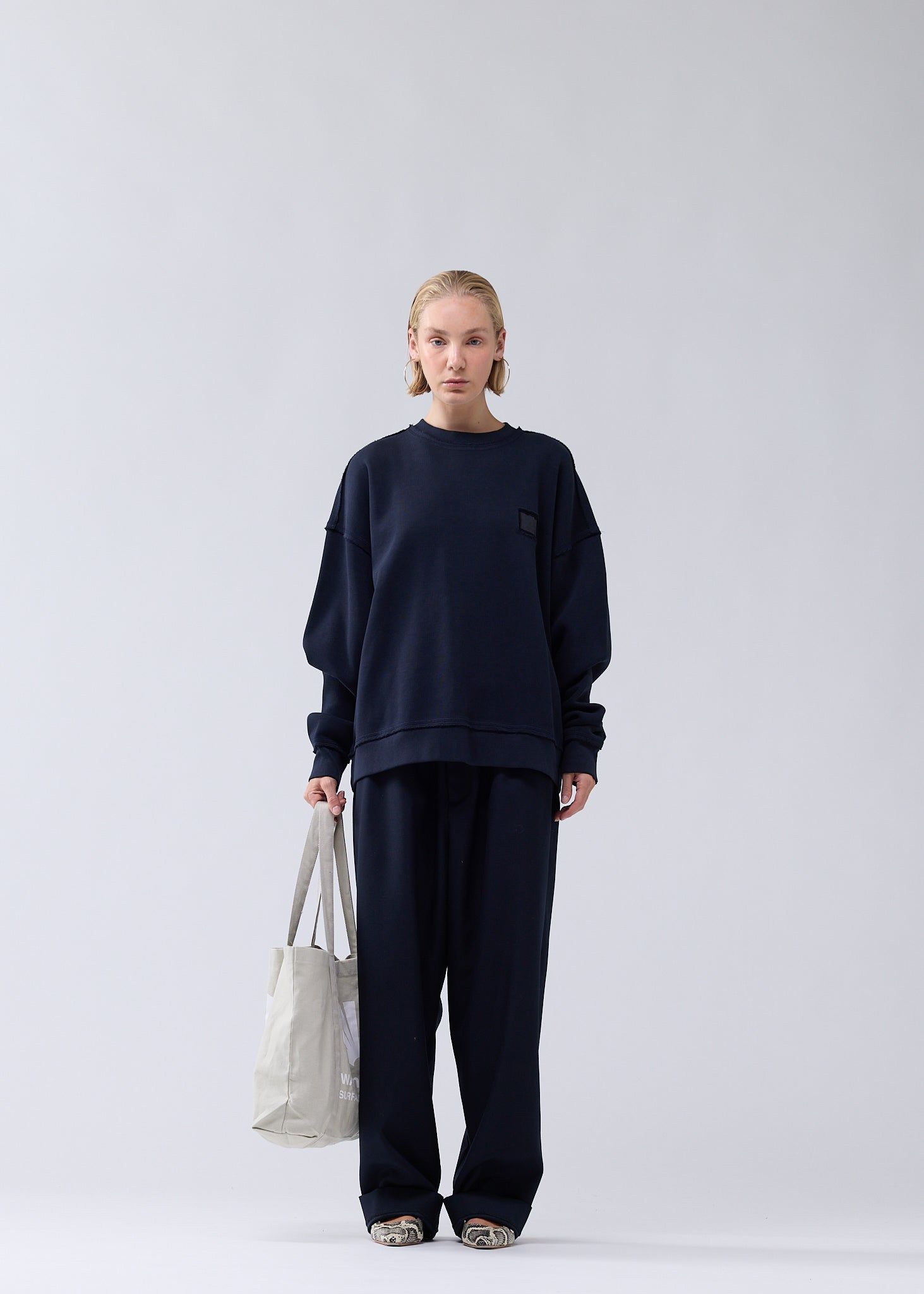 極美品 WIND AND SEA Damaged Crew neck L 極美品 WIND AND SEA