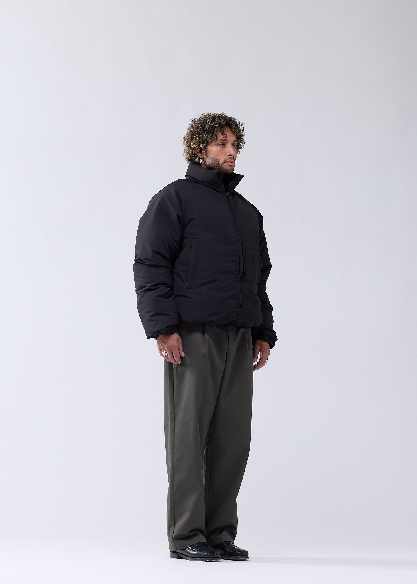 ジャケット・アウター REVERSIBLE NYLON JACKET REVERSIBLE SAFETY JACKET BLACK