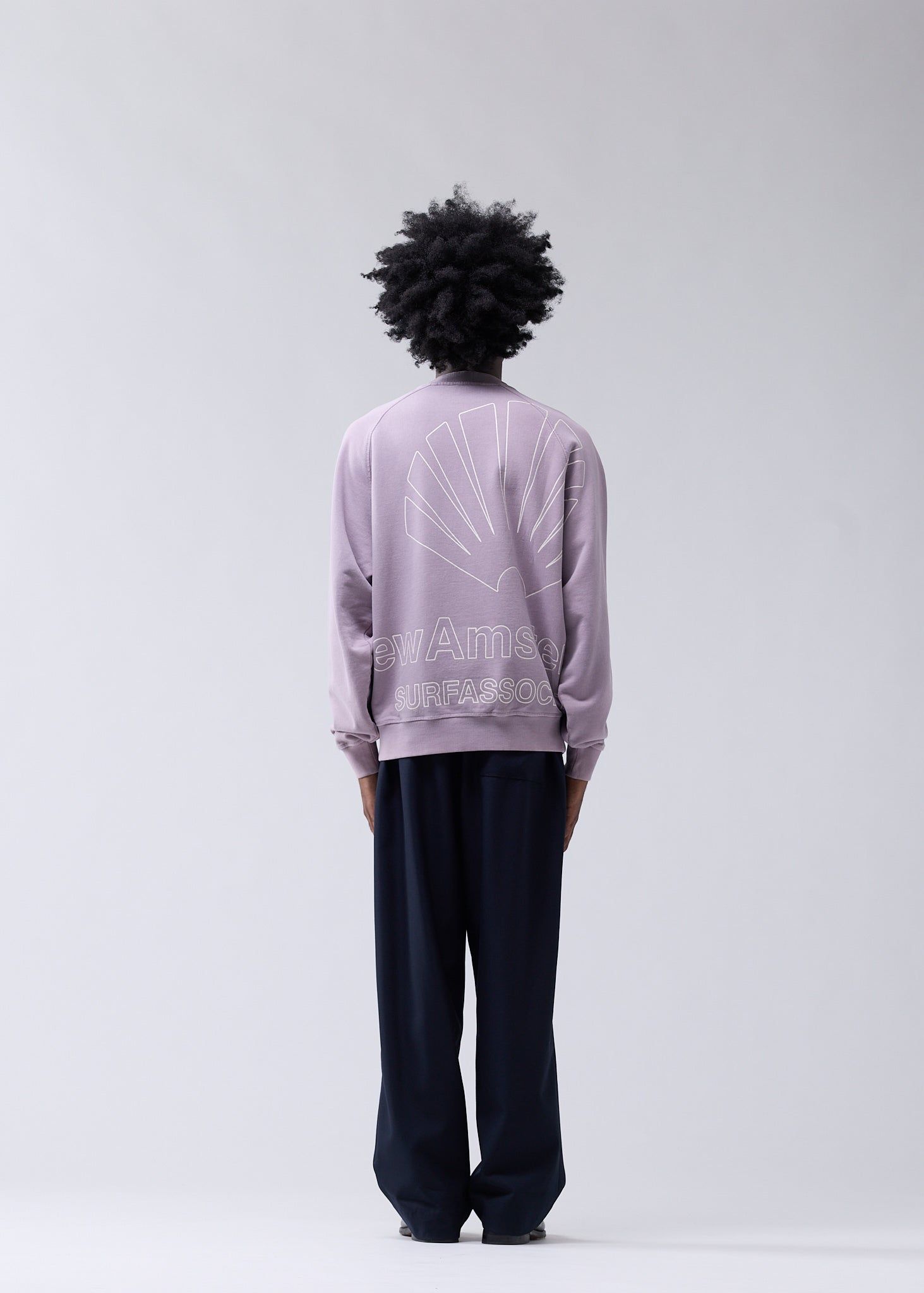 BIG LOGO CREWNECK FOG/WHITE
