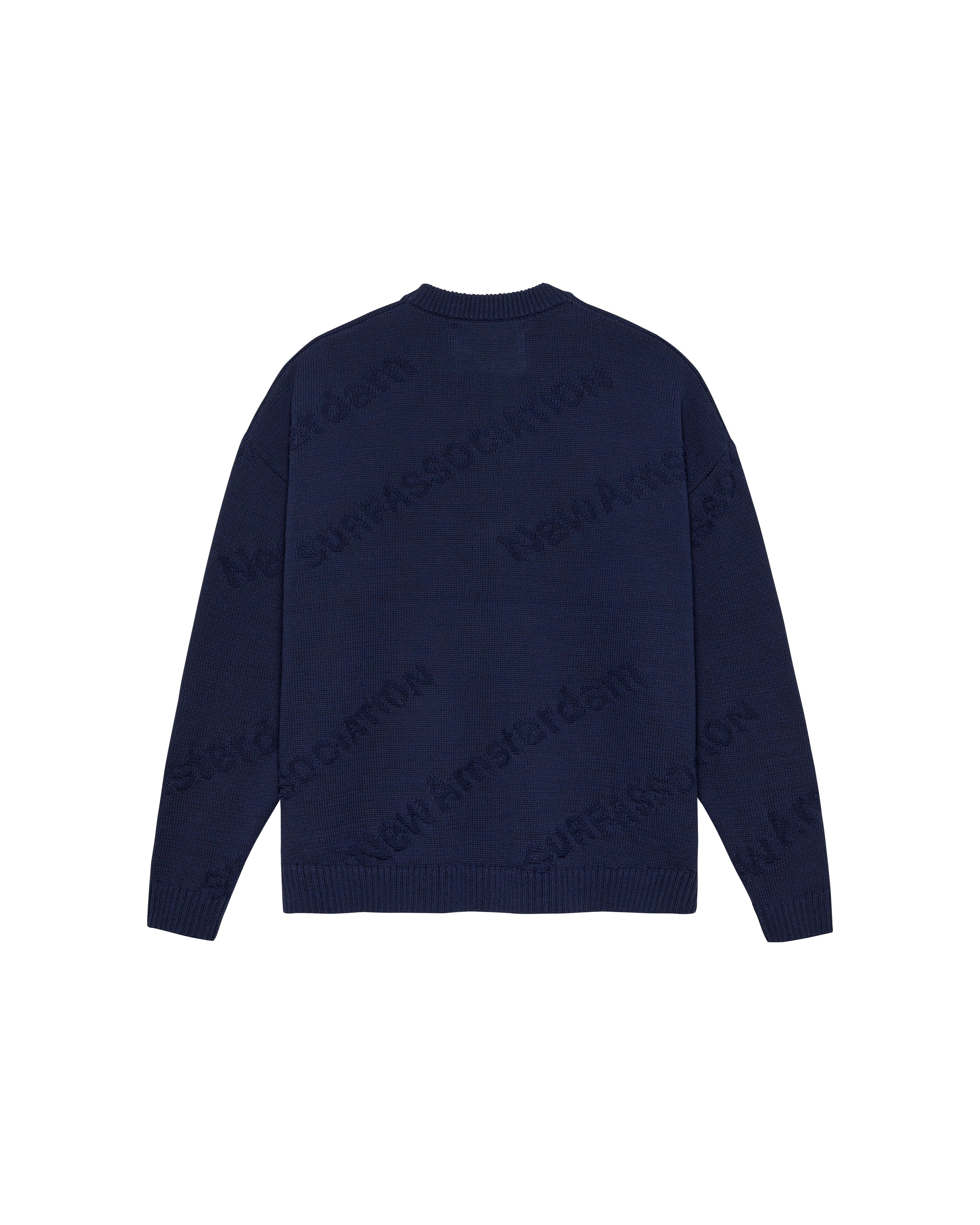 LOGO JACQUARD CREWNECK SAFETY YELLOW