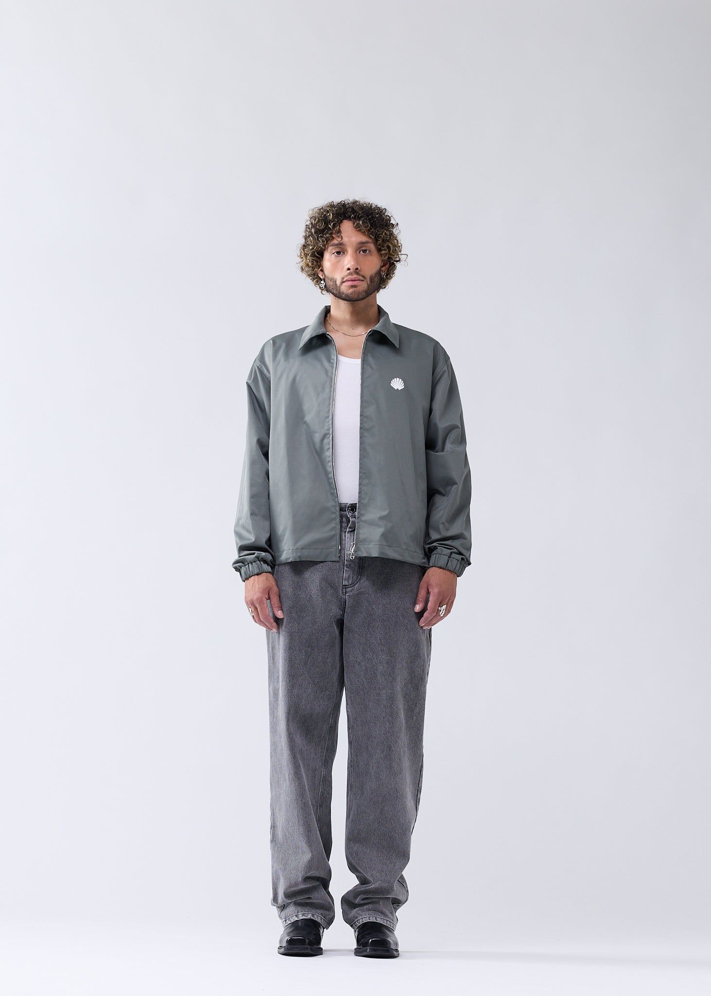 COACH JACKET SHARK GREEN