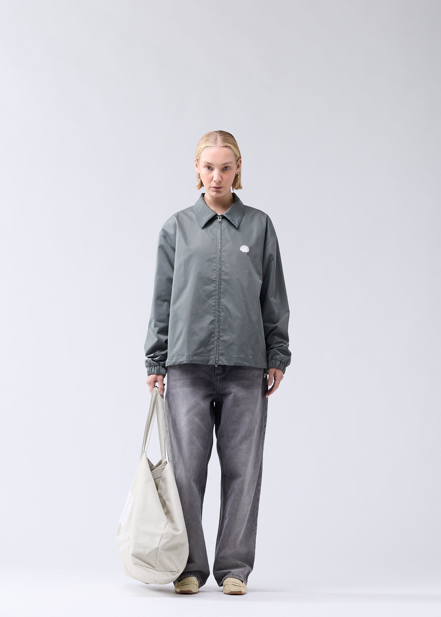 COACH JACKET SHARK GREEN