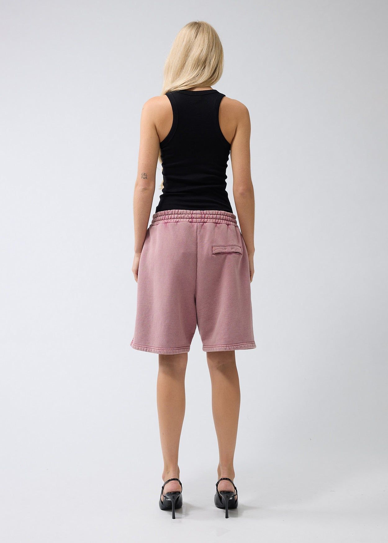 JOGGER SHORT WASHED ROSE