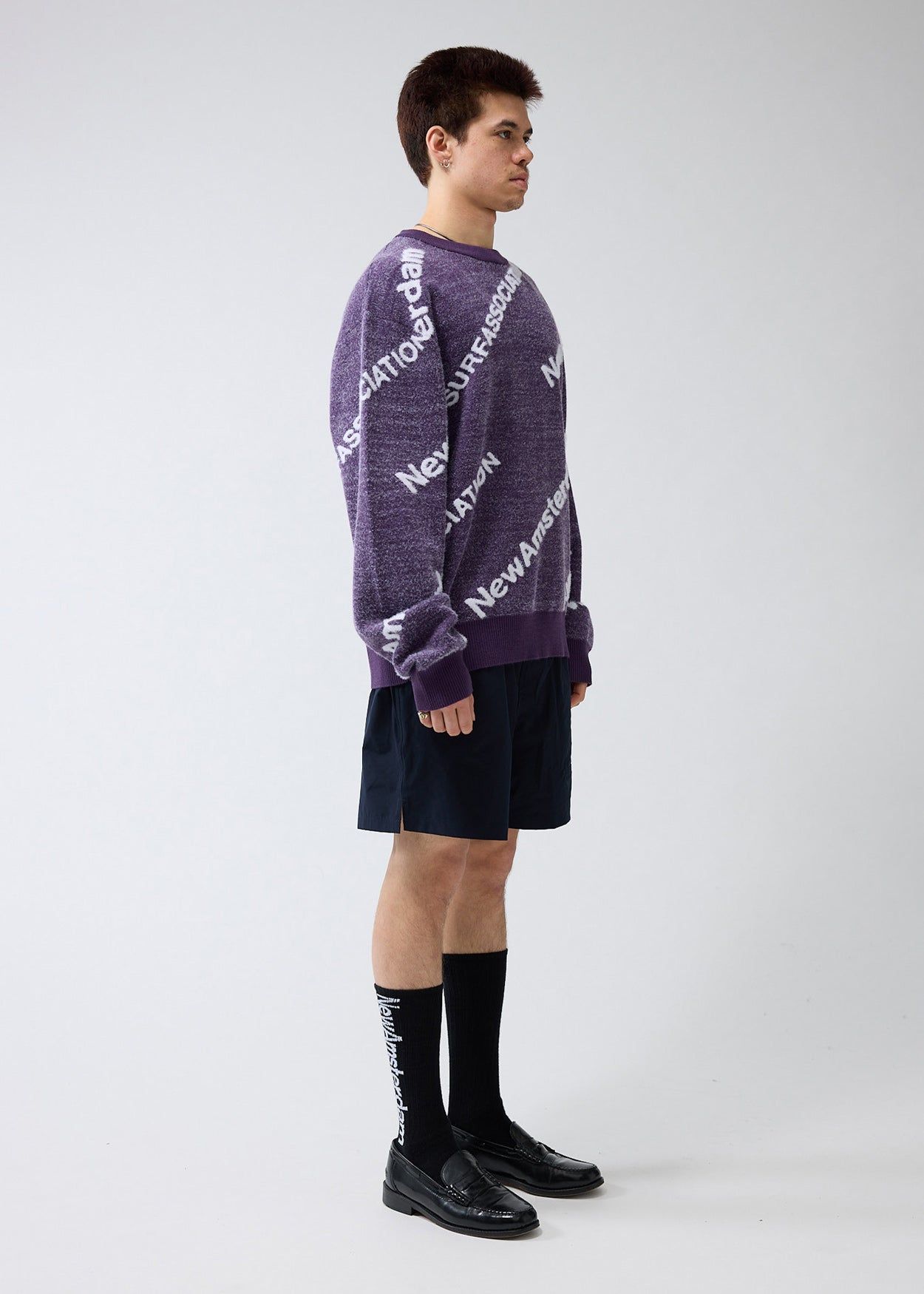 New Amsterdam Surf Association - Logo Crew Knit Apple Green
