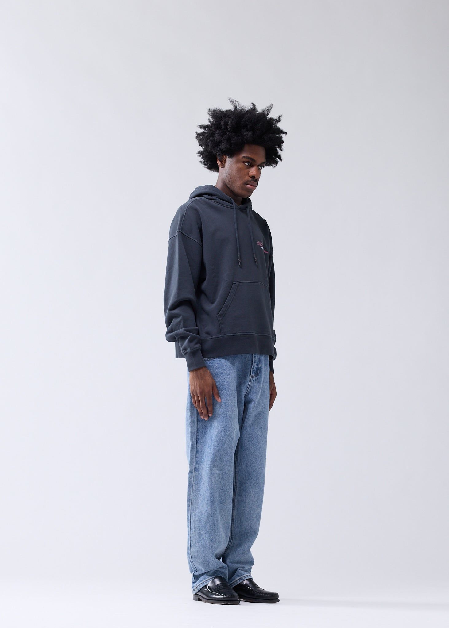 city 短丈 zip hoodie 海外 ノームコア 星 色褪せ CORE ZIP HOODIE in VINTAGE MIDNIGHT – Elwood Clothing