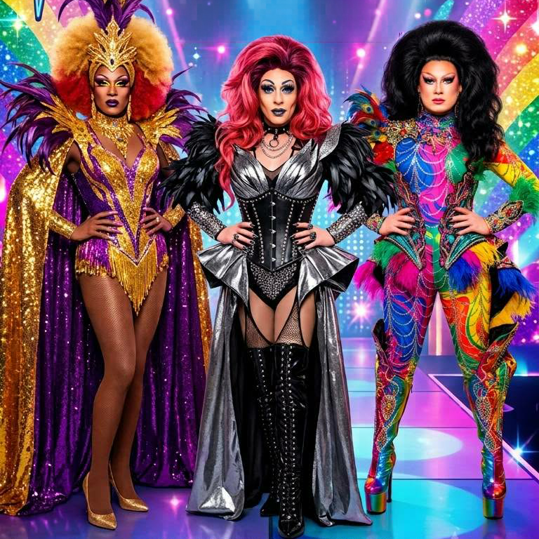 My O My Drag Show flyer — Thursdays at FLEX Cocktail Lounge, Las Vegas