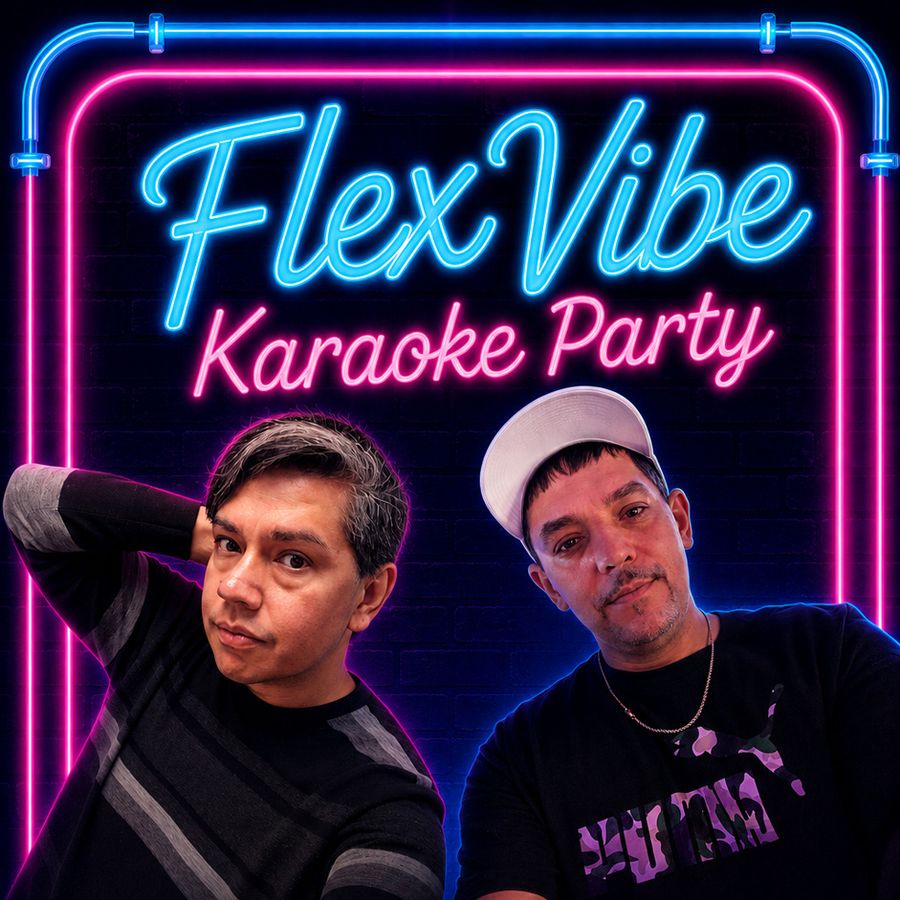 Flex Vibe Karaoke flyer — Wednesdays at FLEX Cocktail Lounge, Las Vegas