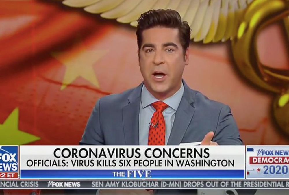 Image for Salon: Fox News host claims coronavirus outbreak was caused by Chinese people "eating raw bats and snakes"