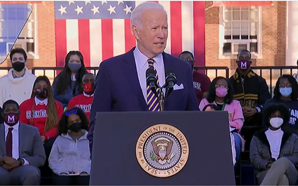 Image for Emil Guillermo: On voting rights, it was Biden's "I Have A Dream"