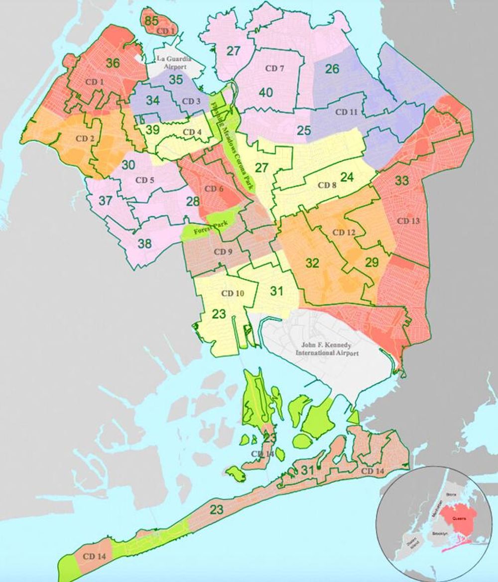 Image for Queens Chronicle: Queens zeroes in on redistricting