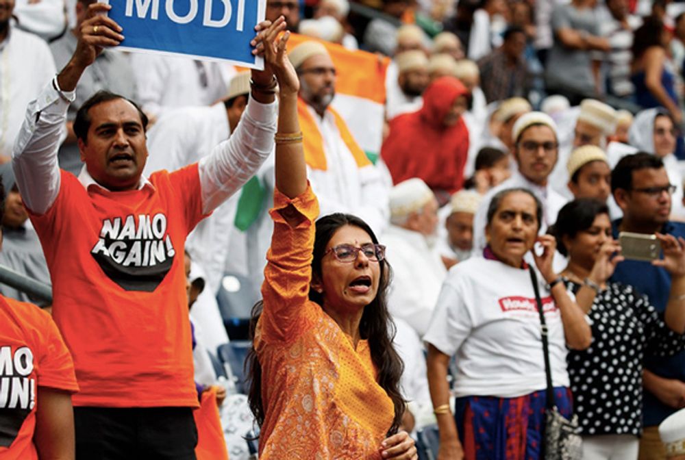 Image for Politico: At a rally like no other, Trump woos Indian American voters ahead of 2020