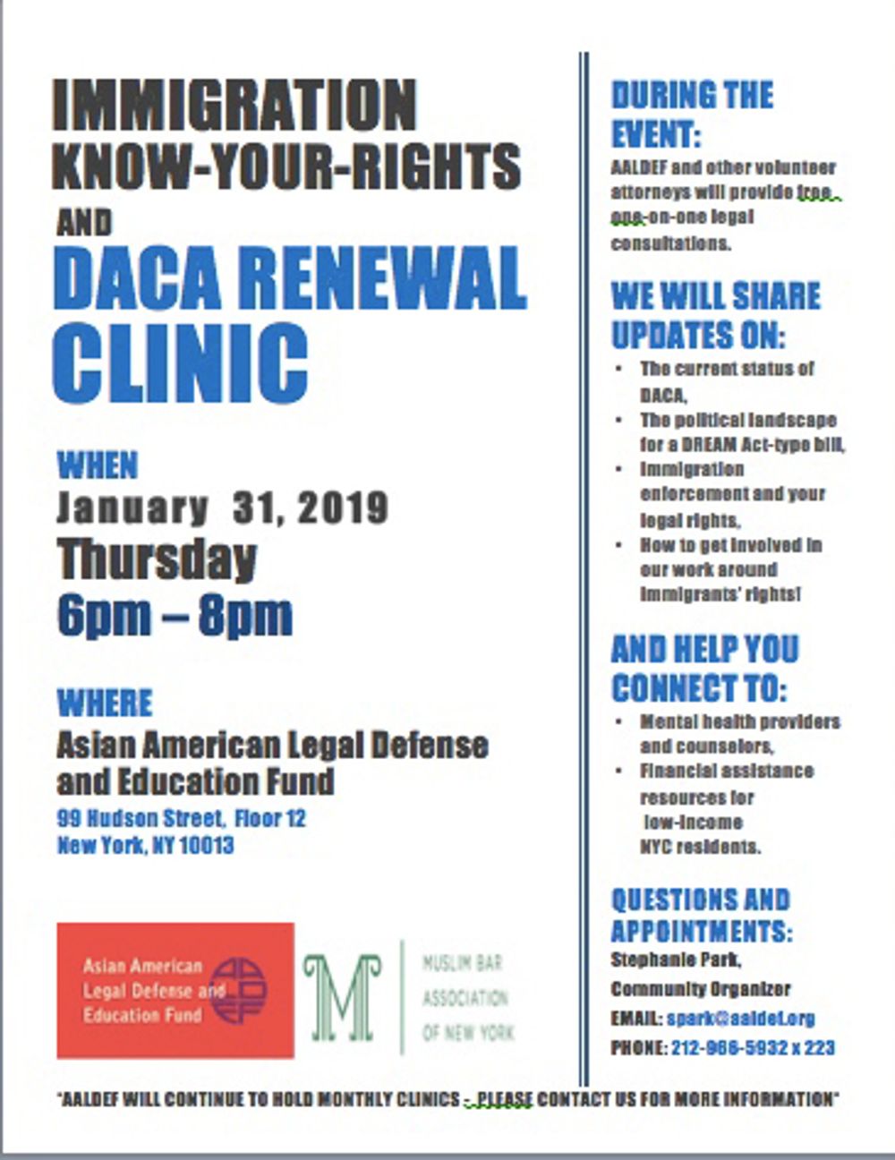 Image for Jan. 31: Free DACA Renewal Clinic