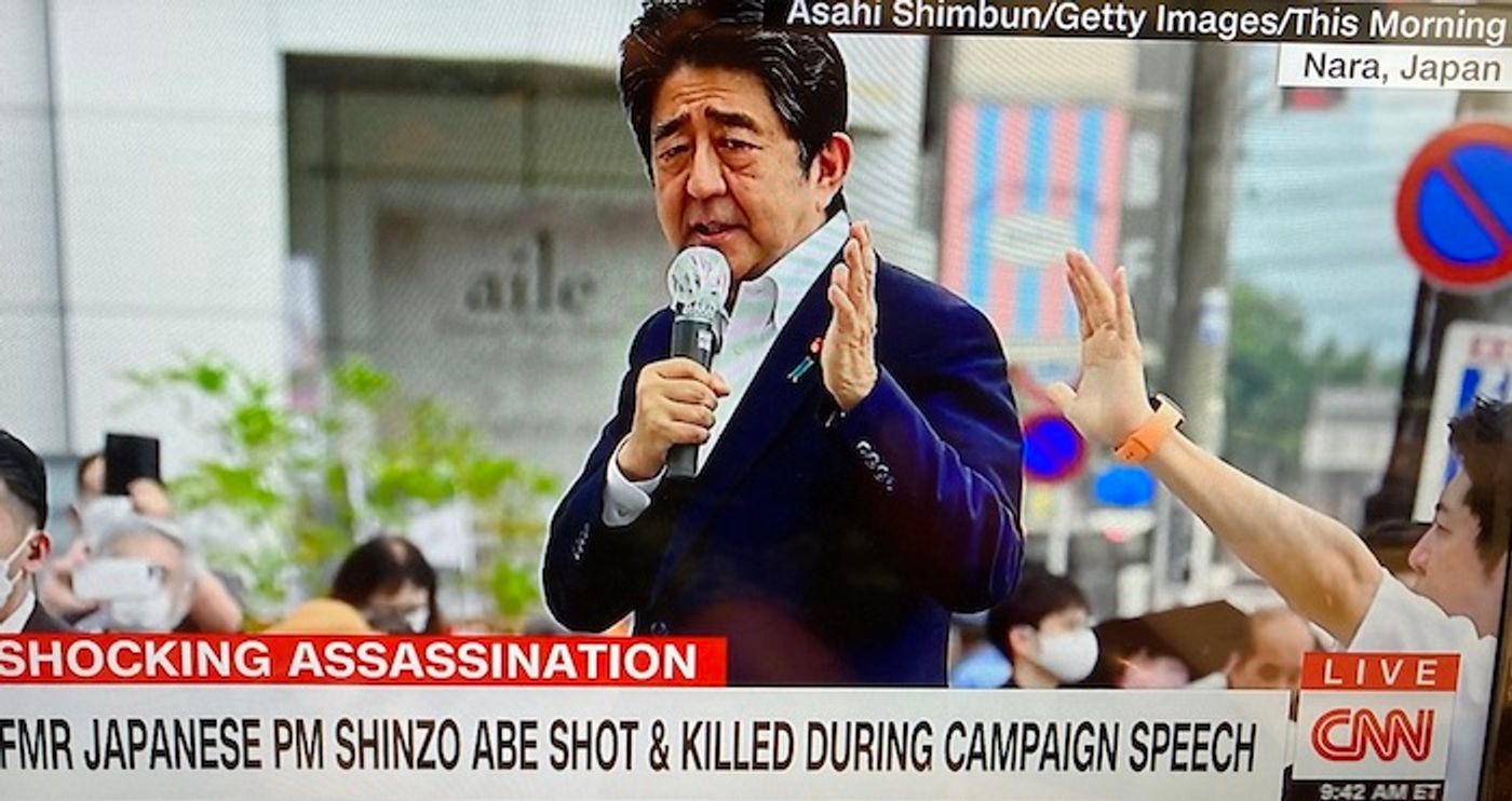 Image for Emil Guillermo: Shinzo Abe, Highland Park, Guns.