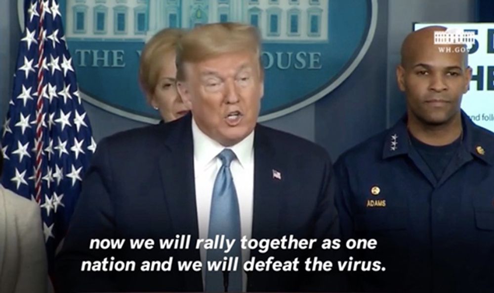 Image for Newsweek: Trump condemned for racism after calling coronavirus 'Chinese Virus' shortly after telling Americans to 'band together'