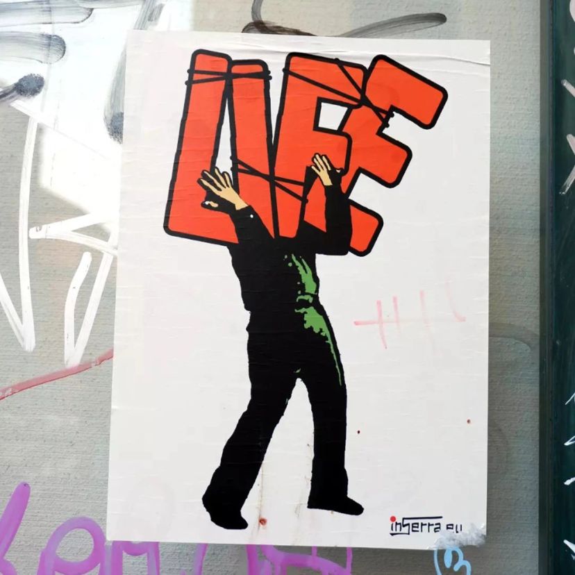 Heavy life sticker