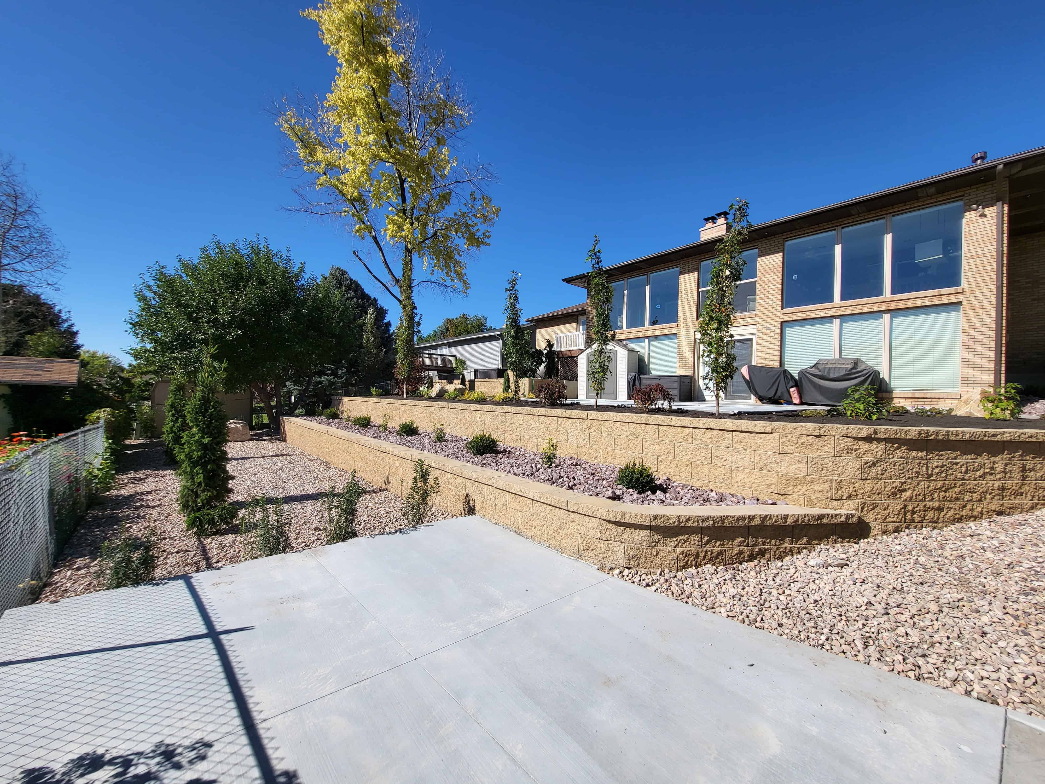 Block Retaining Wall in Lehi