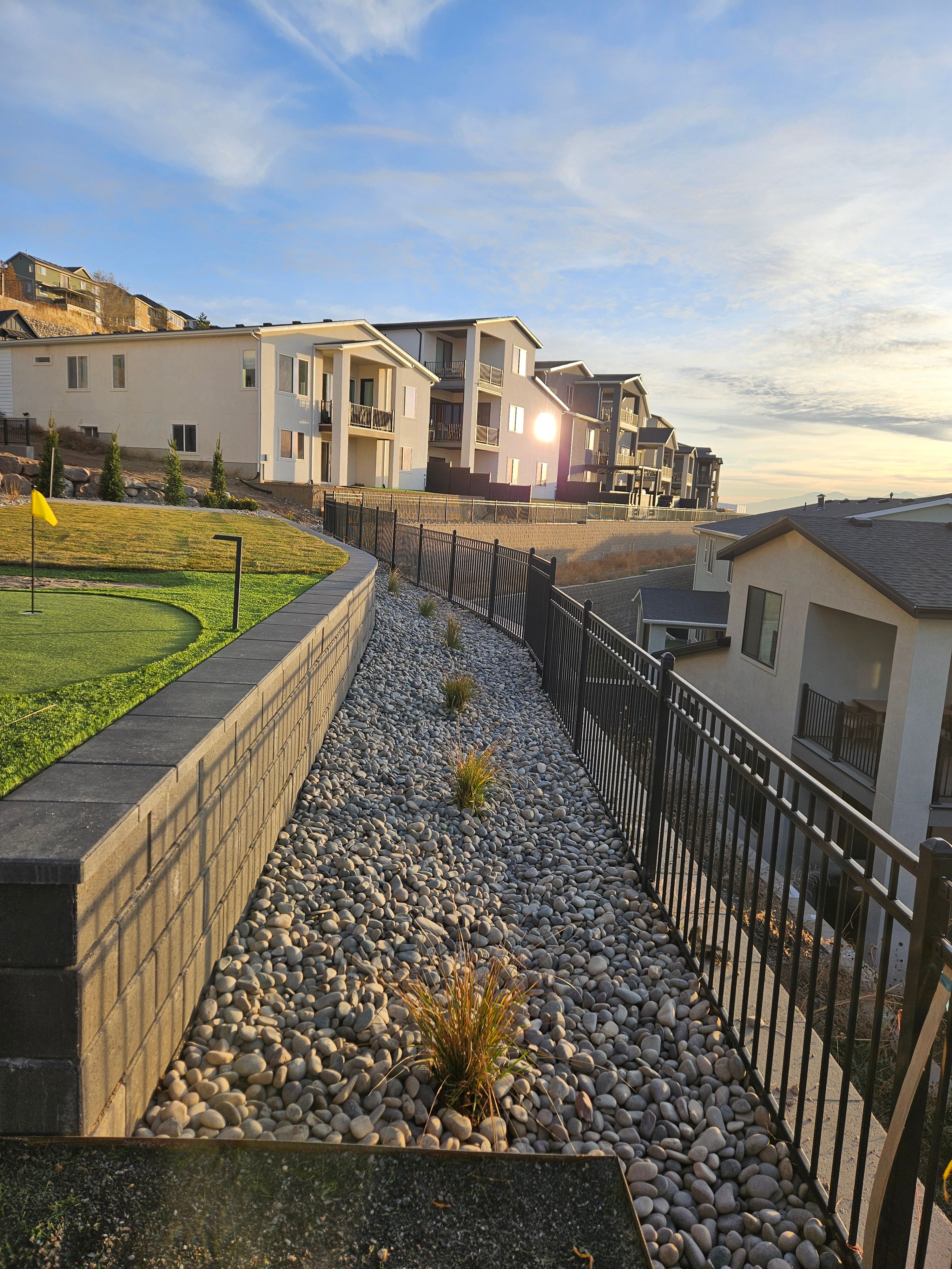 Retaining Wall and Gravel