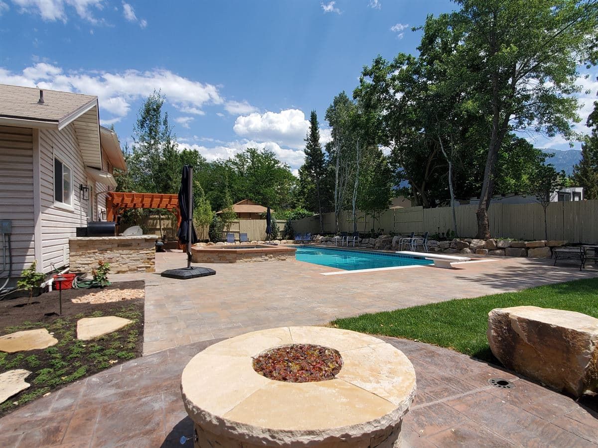 Custom Fire Pit Installation in Bountiful, Utah