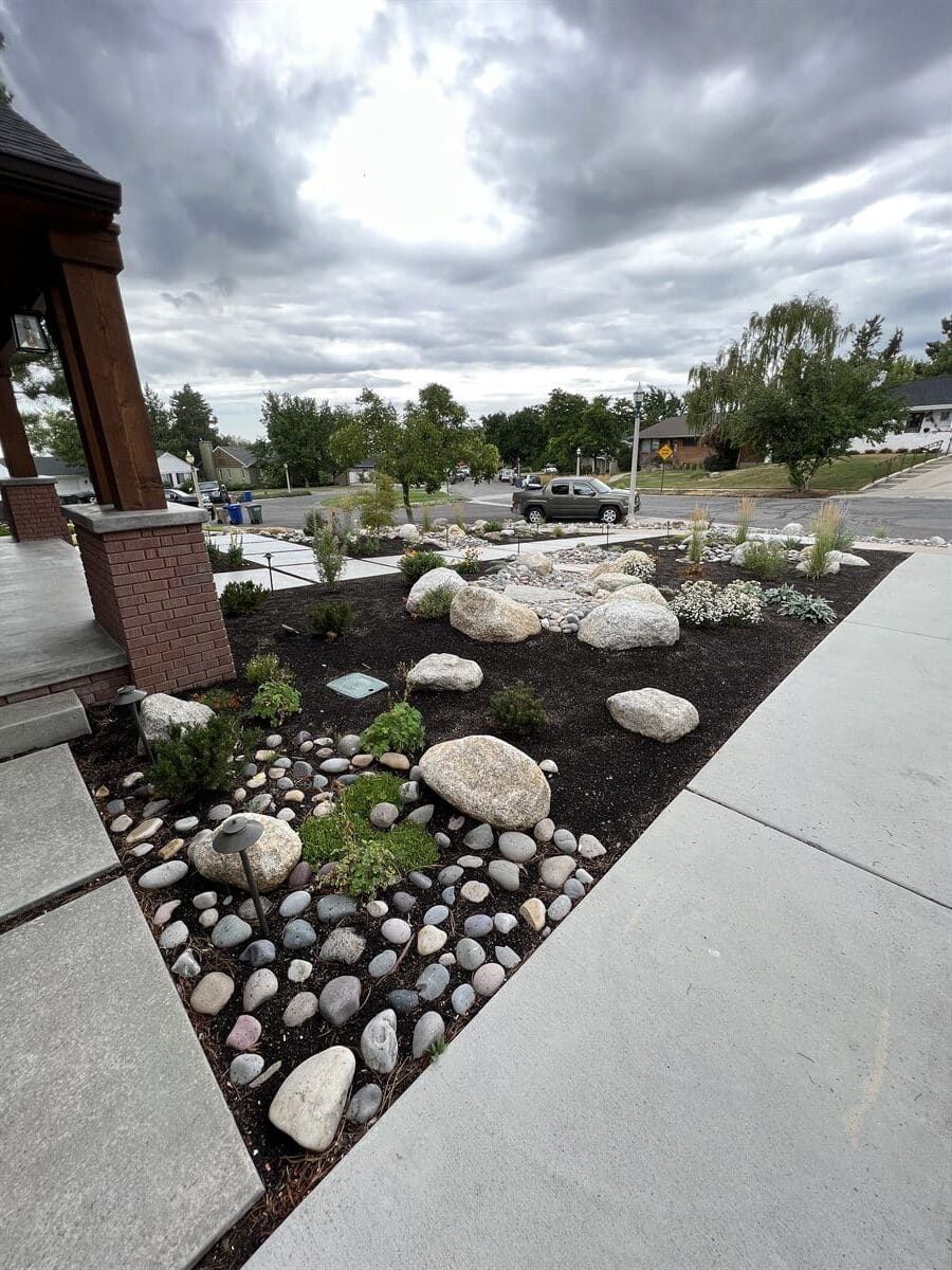 Xeriscaping design in Sandy, Utah by Pitt Landscape & Construction