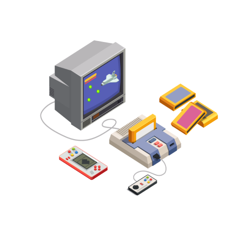 retro arcade console