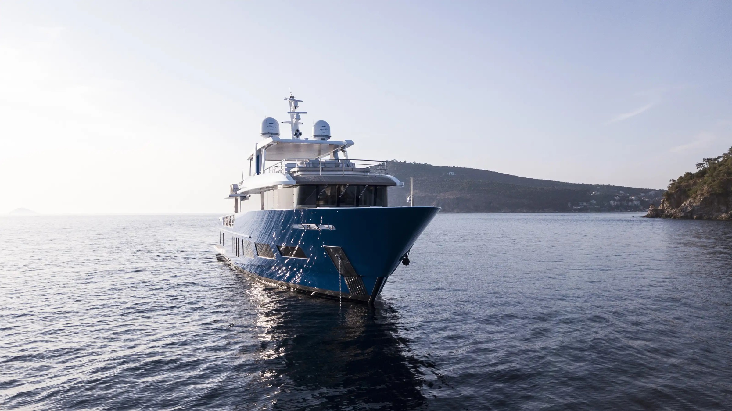 Piccolo, 38m new build superyacht, built by Alpha Custom Yacht, designed by H2 Yacht Design — photograph 4