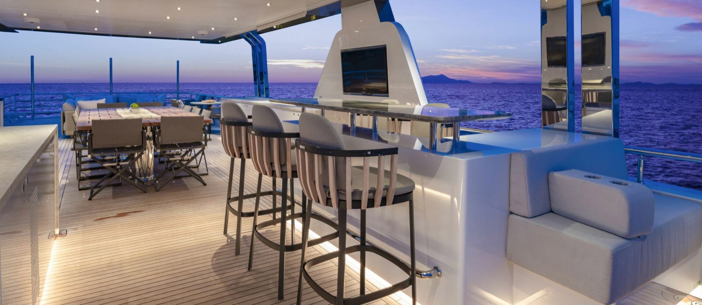 Drako, 38m new build superyacht, built by Alpha Custom Yachts, designed by H2 Yacht Design — photograph 4