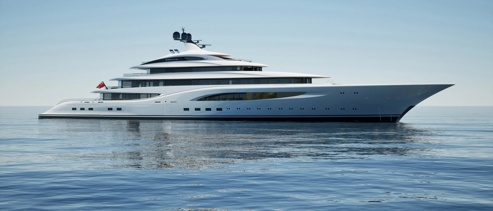 Zephyr, 115m superyacht concept, built by Dorries Yachts, designed by H2 Yacht Design