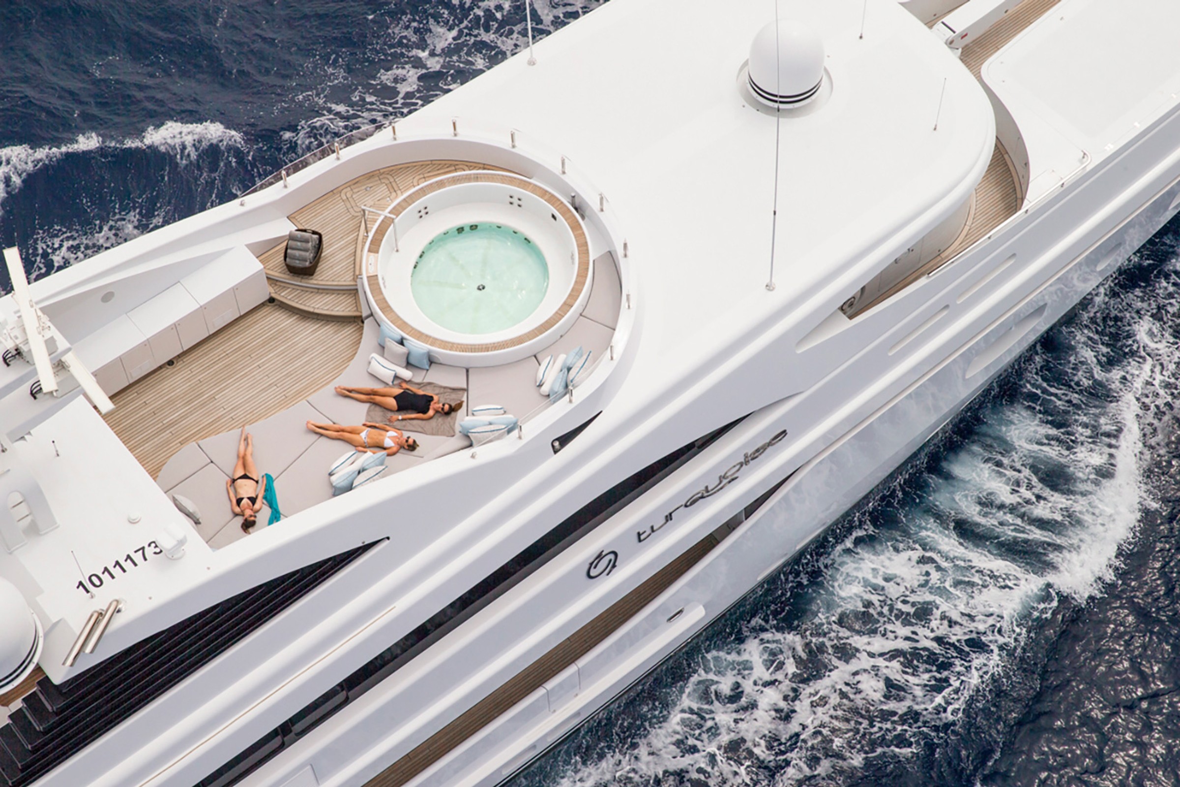 Turquoise, 55m superyacht refit, built by Amico, designed by H2 Yacht Design