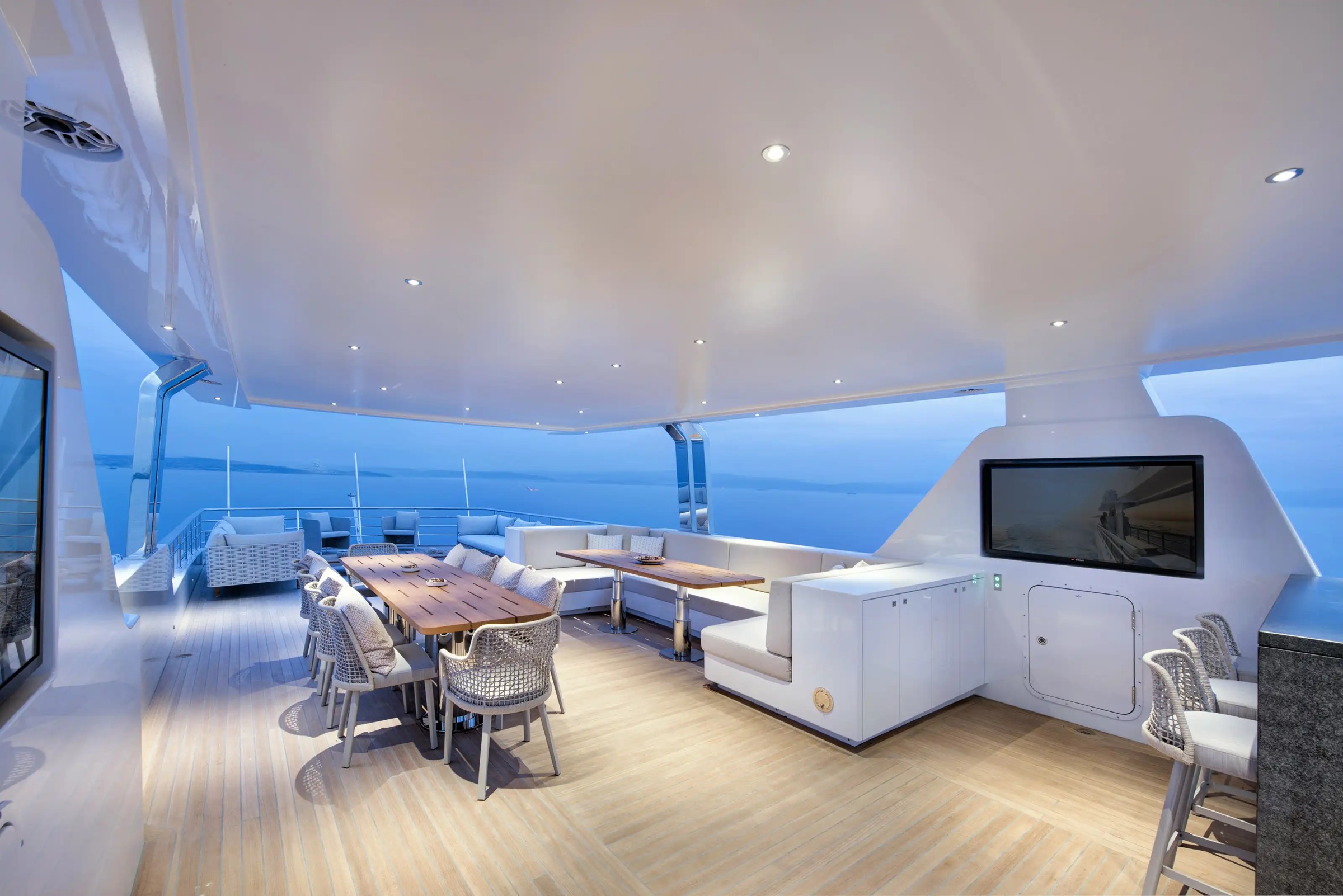 Piccolo, 38m new build superyacht, built by Alpha Custom Yacht, designed by H2 Yacht Design — photograph 16