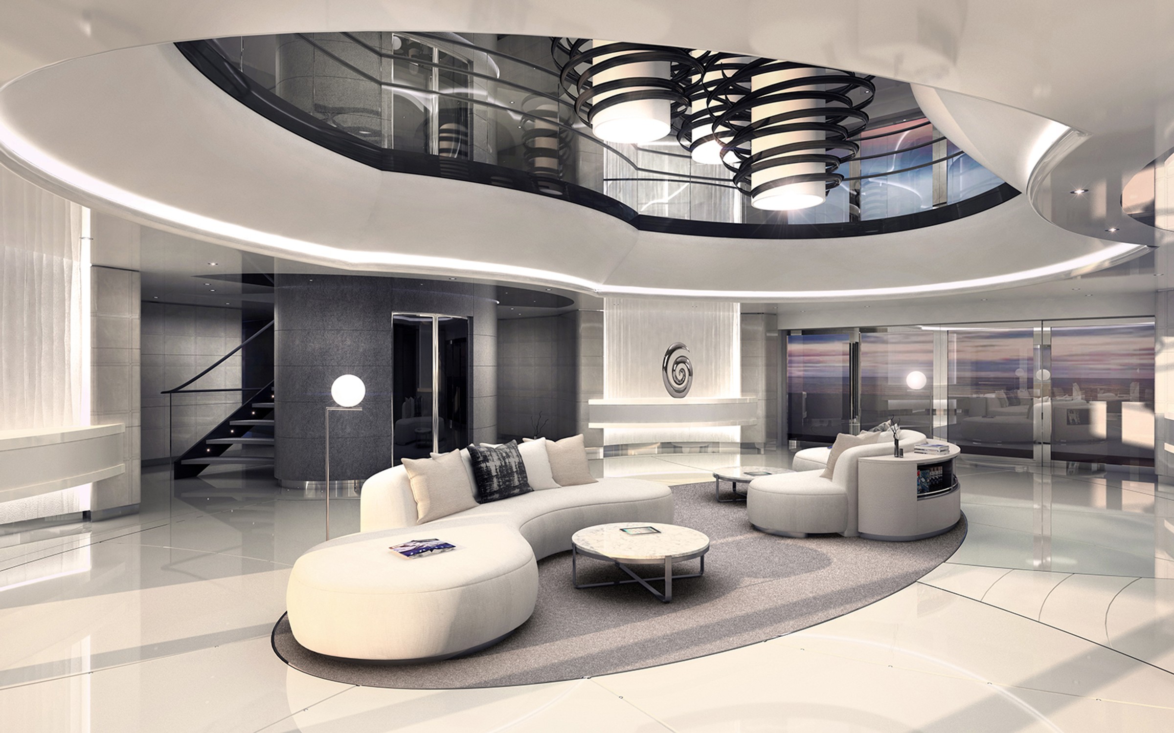 Raptor, 105m superyacht concept, designed by H2 Yacht Design — photograph 7