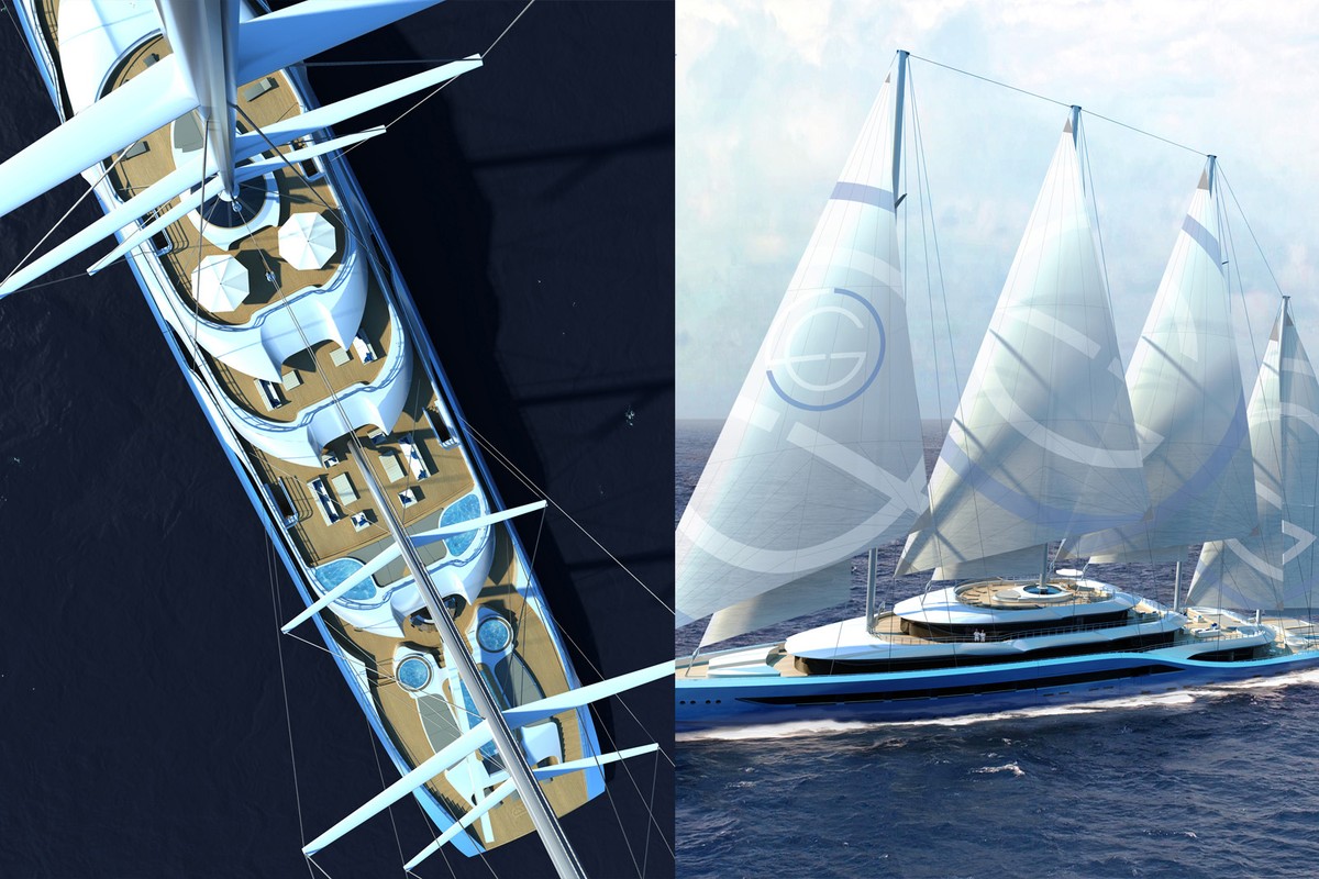 Atlas, 110m superyacht concept, designed by H2 Yacht Design — photograph 3