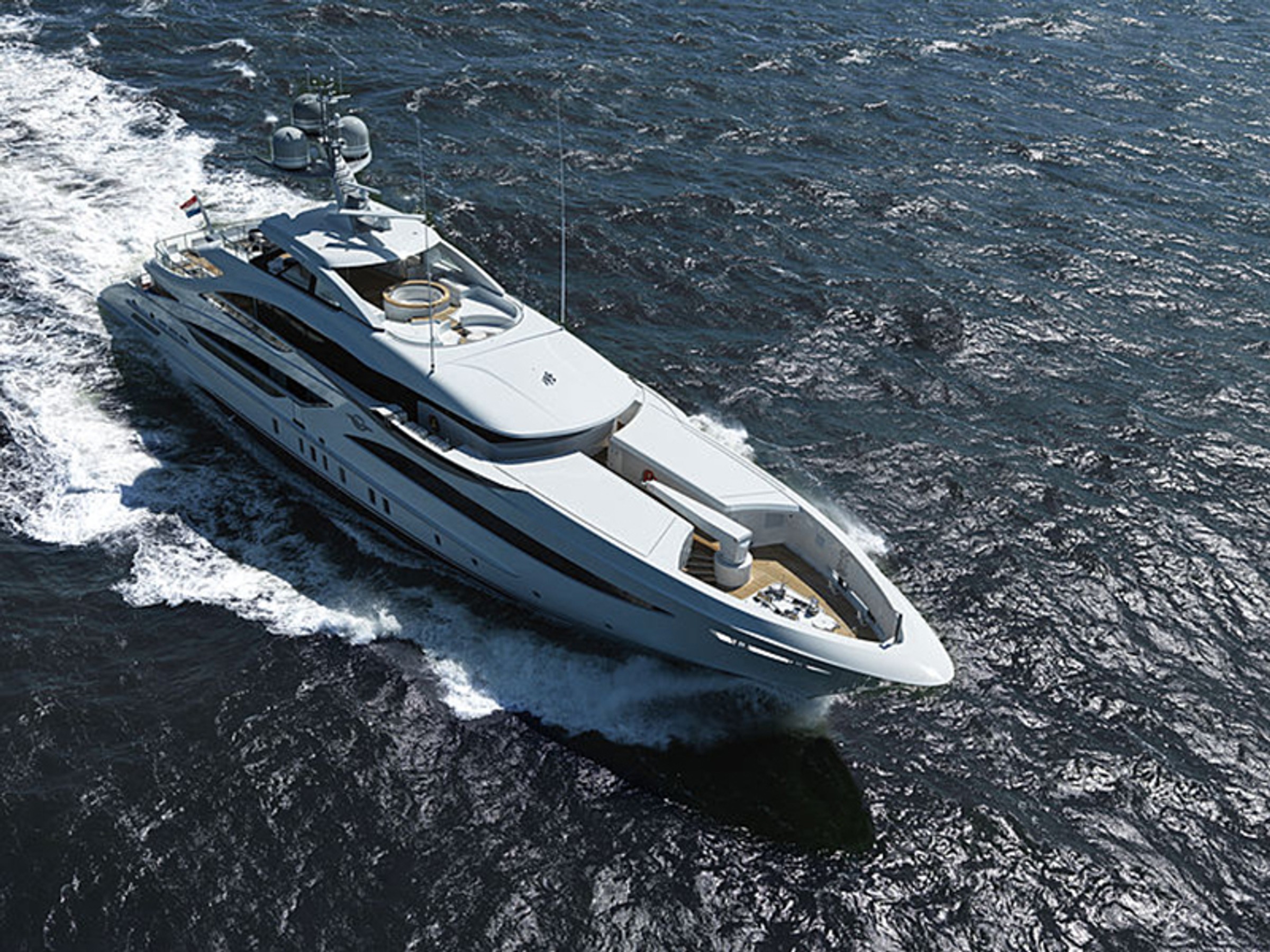 Galvas, 56m new build superyacht, built by Heesen Yachts, designed by H2 Yacht Design — photograph 1