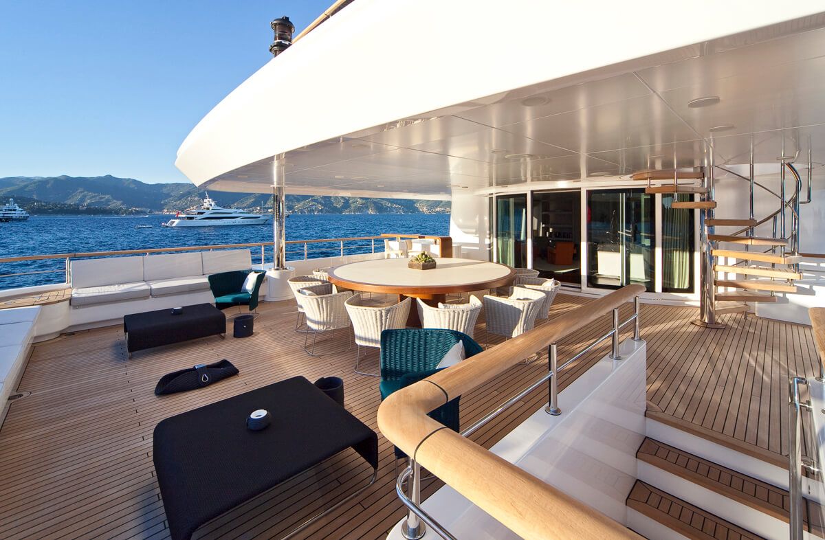 Baraka, 58m new build superyacht, built by Turquoise Yachts, designed by H2 Yacht Design — photograph 2