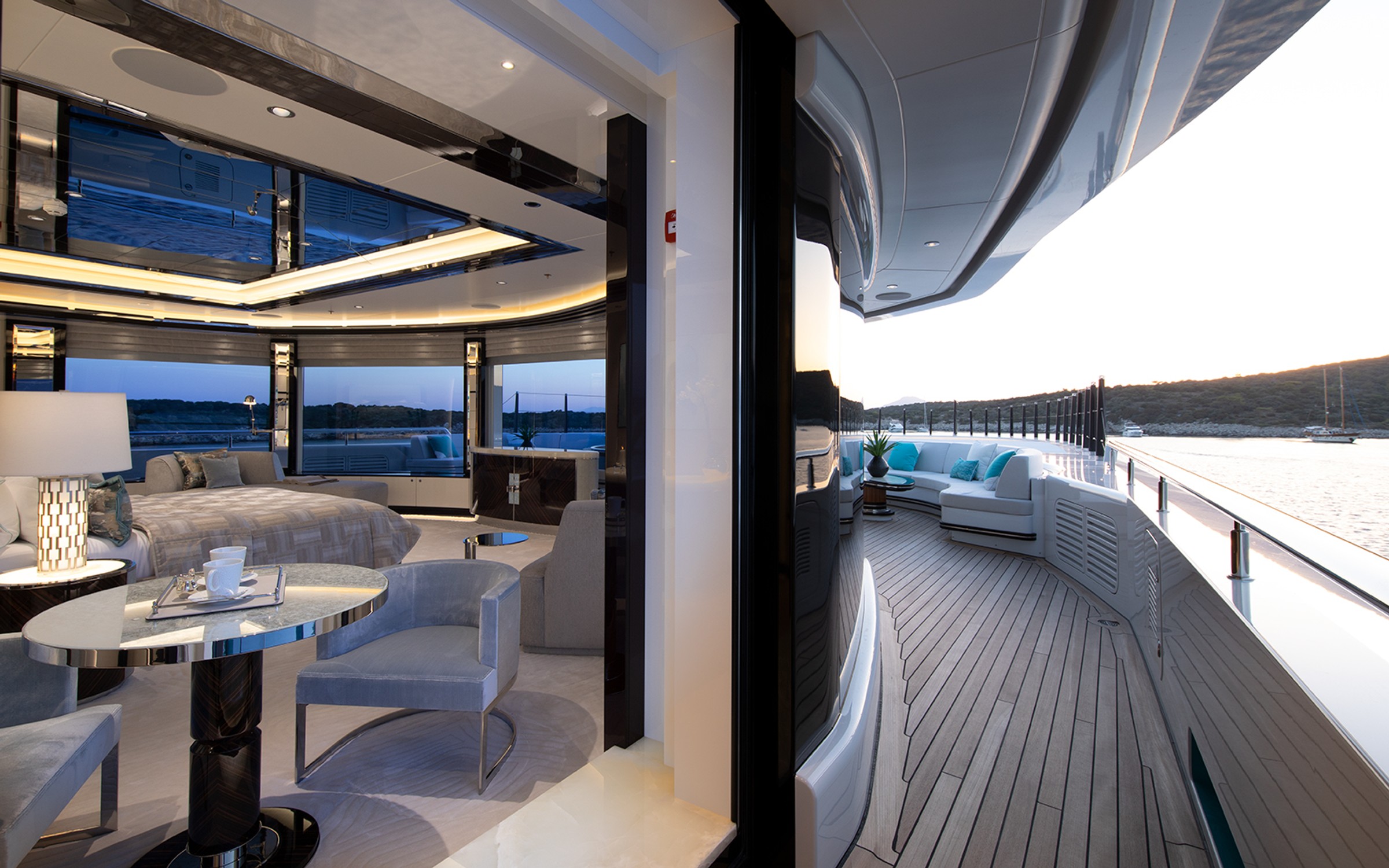 Go, 77m new build superyacht, built by Turquoise Yachts, designed by H2 Yacht Design — photograph 19
