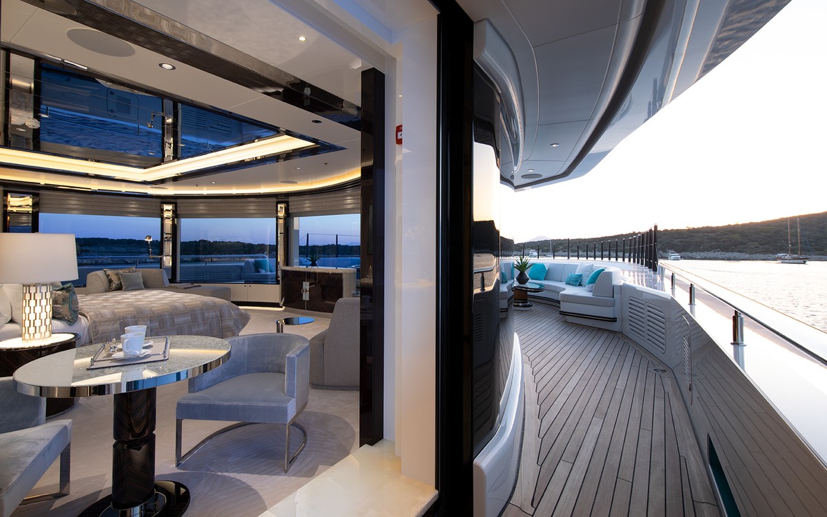 Go, 77m new build superyacht, built by Turquoise Yachts, designed by H2 Yacht Design — photograph 21