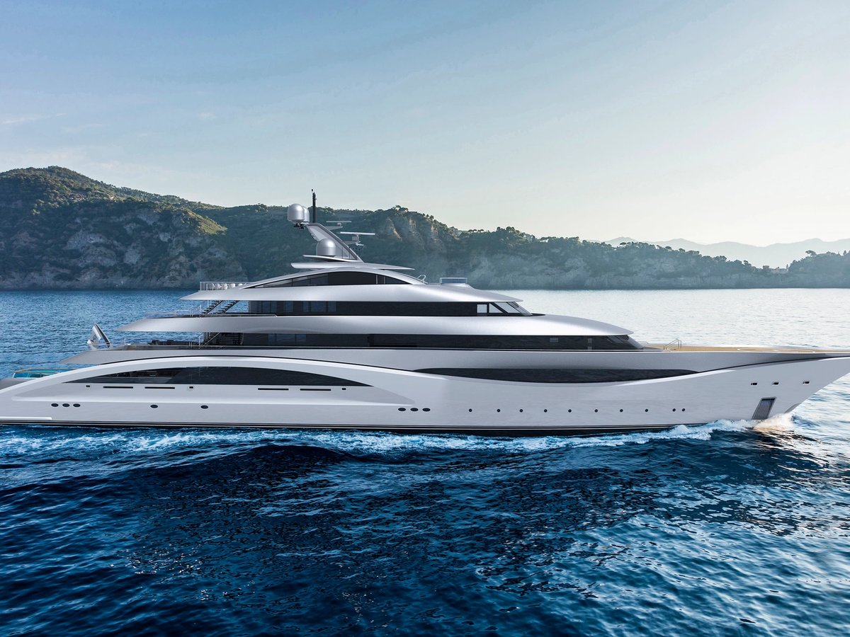 Arc, 90m superyacht concept, designed by H2 Yacht Design — photograph 1