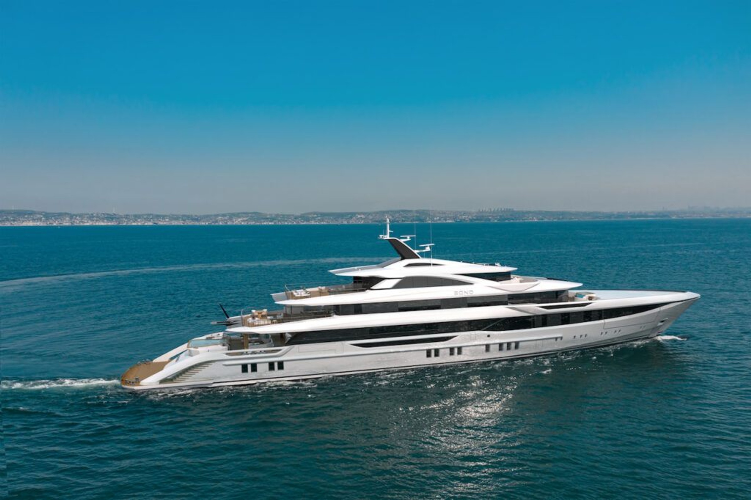 Bond, 82m superyacht under construction, built by Bilgin Yachts, designed by H2 Yacht Design — photograph 4