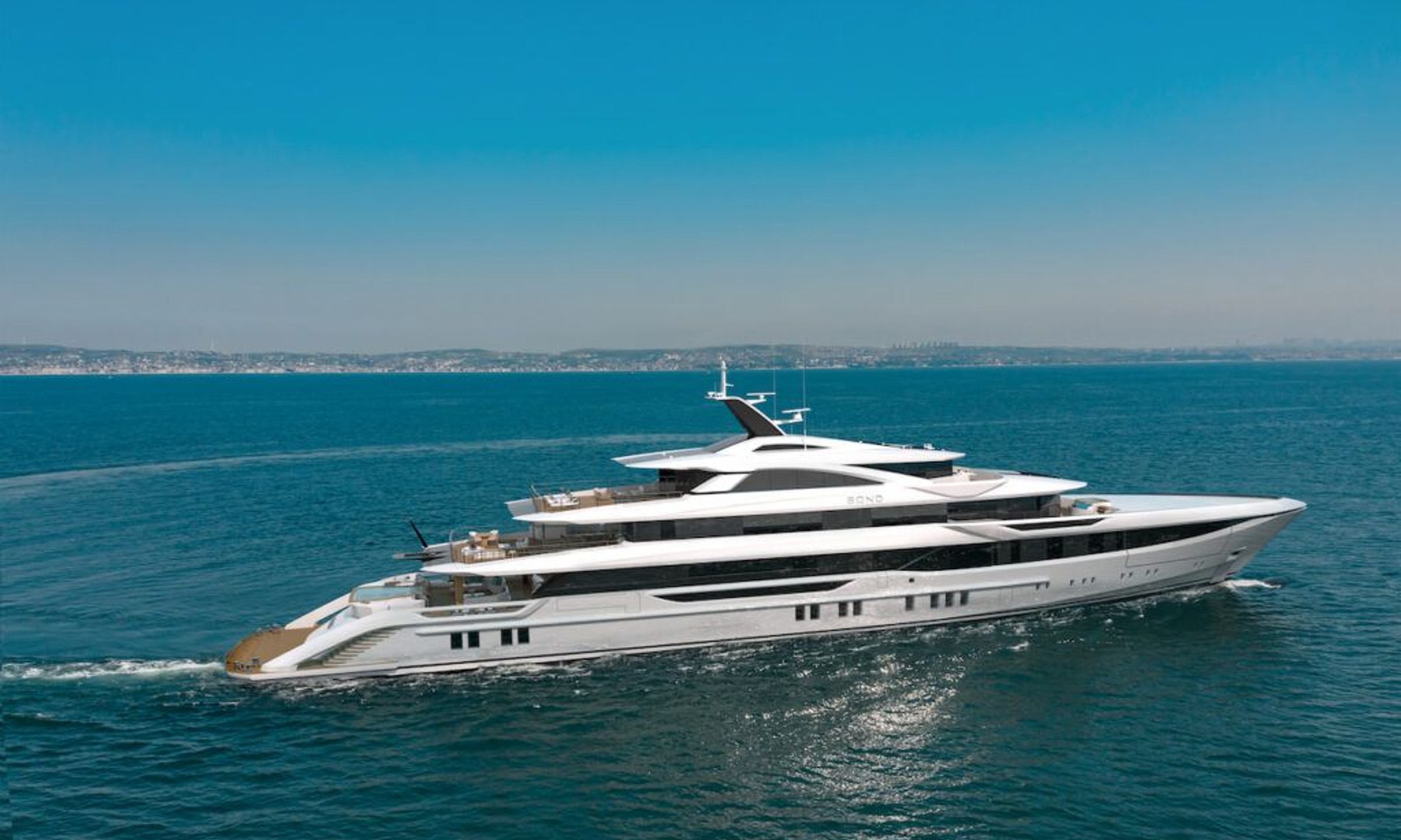 Bond, 82m superyacht under construction, built by Bilgin Yachts, designed by H2 Yacht Design