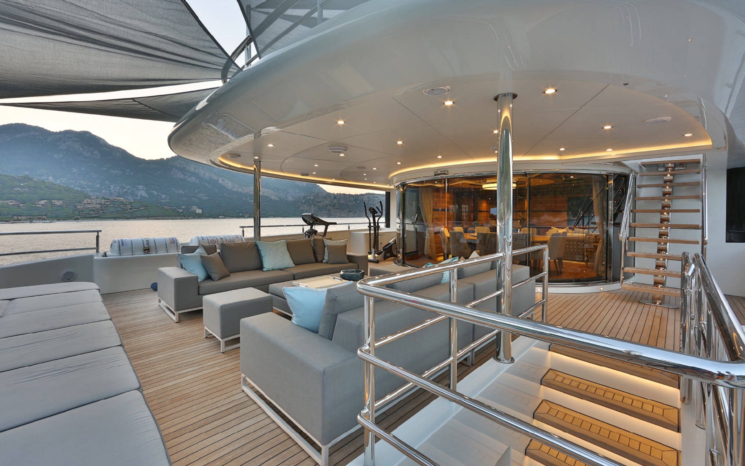 Giaola Lu, 47m new build superyacht, built by Bilgin Yachts, designed by H2 Yacht Design — photograph 7