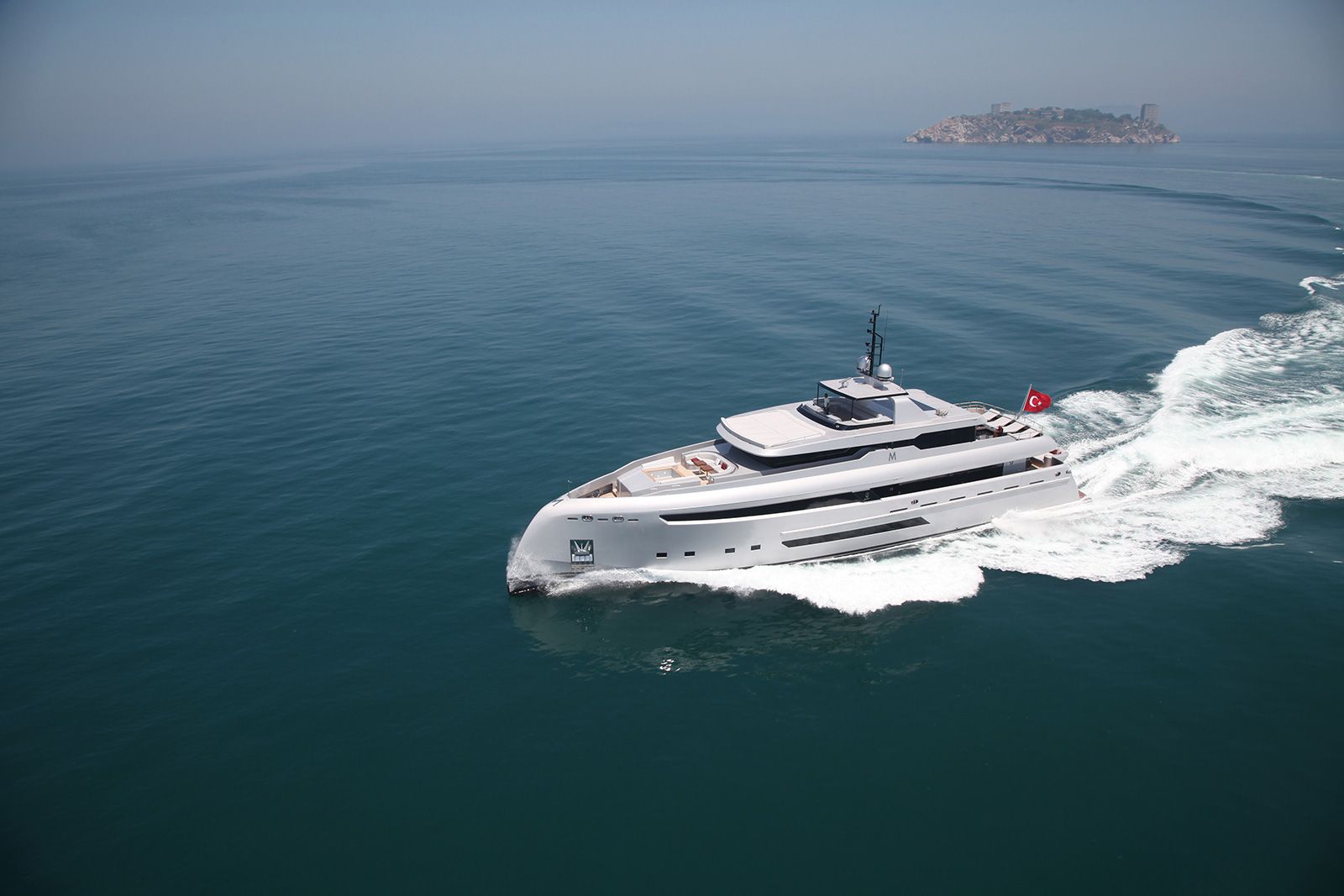 Project M, 48m new build superyacht, built by Bilgin Yachts, designed by H2 Yacht Design — photograph 1