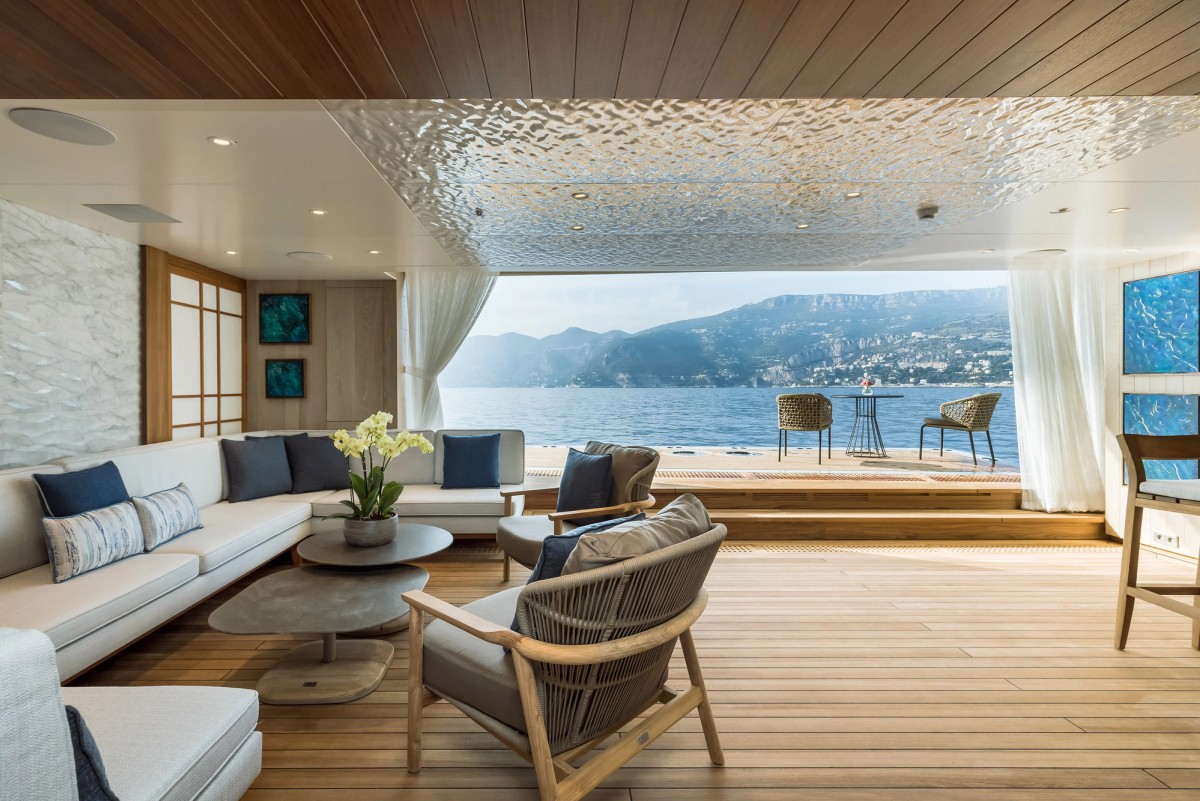 Victorious, 85m new build superyacht, built by AKYACHT, designed by H2 Yacht Design — photograph 2