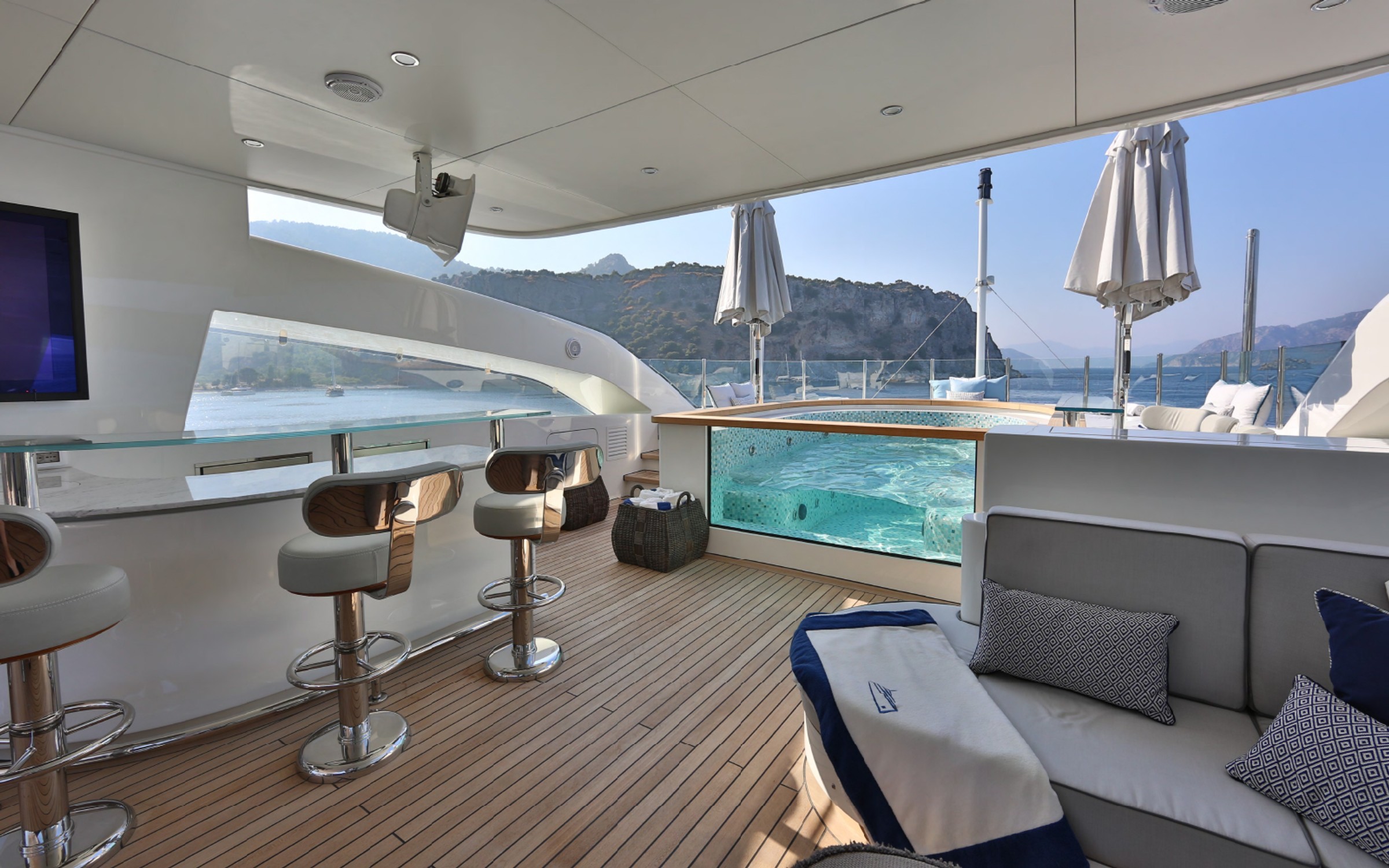 Giaola Lu, 47m new build superyacht, built by Bilgin Yachts, designed by H2 Yacht Design — photograph 4