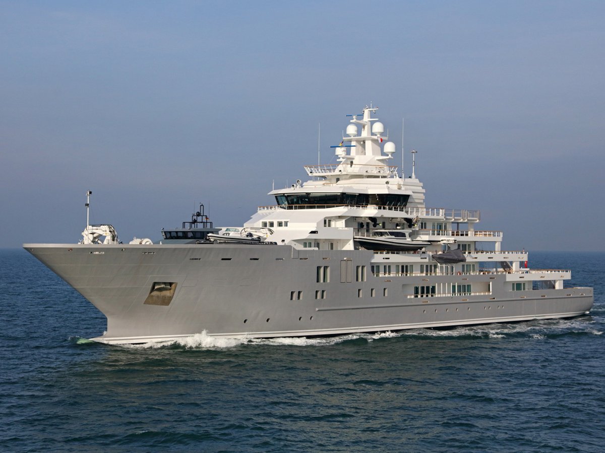 Andromeda, 107m new build superyacht, built by Kleven, designed by H2 Yacht Design — photograph 1